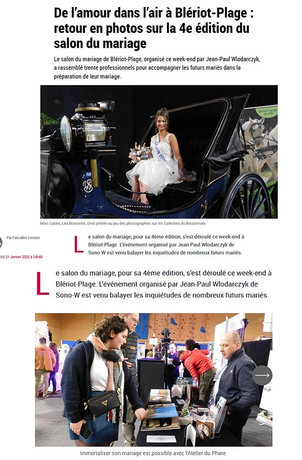 Nord Littoral salon du mariage sangatte 2025