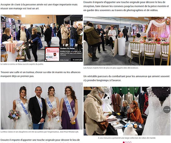 Nord Littoral salon du mariage sangatte 2025